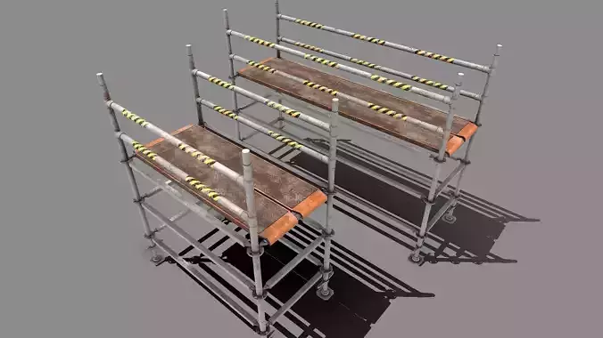 Metal Scaffolding - 2 parts 