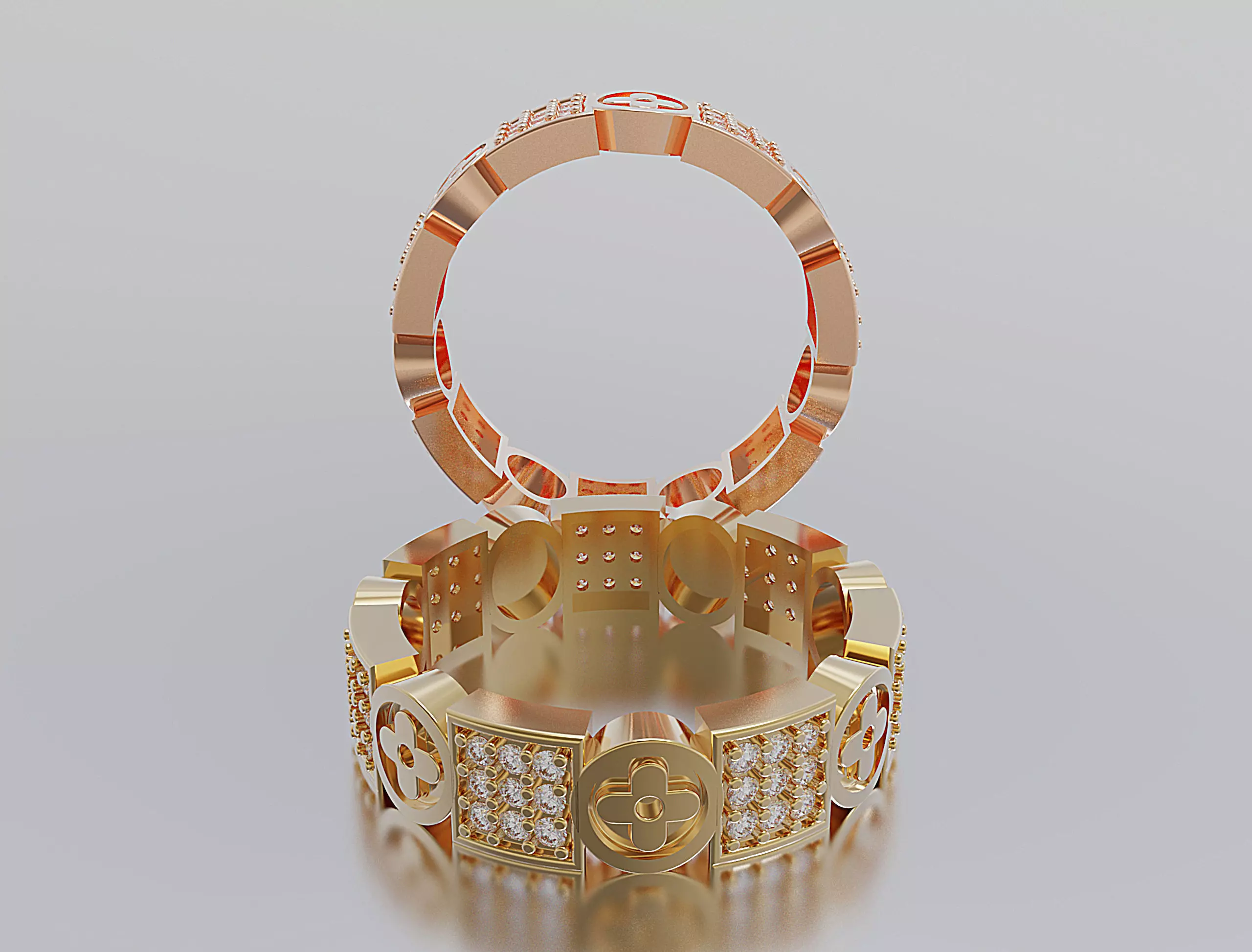 Women ring 3D print model_0