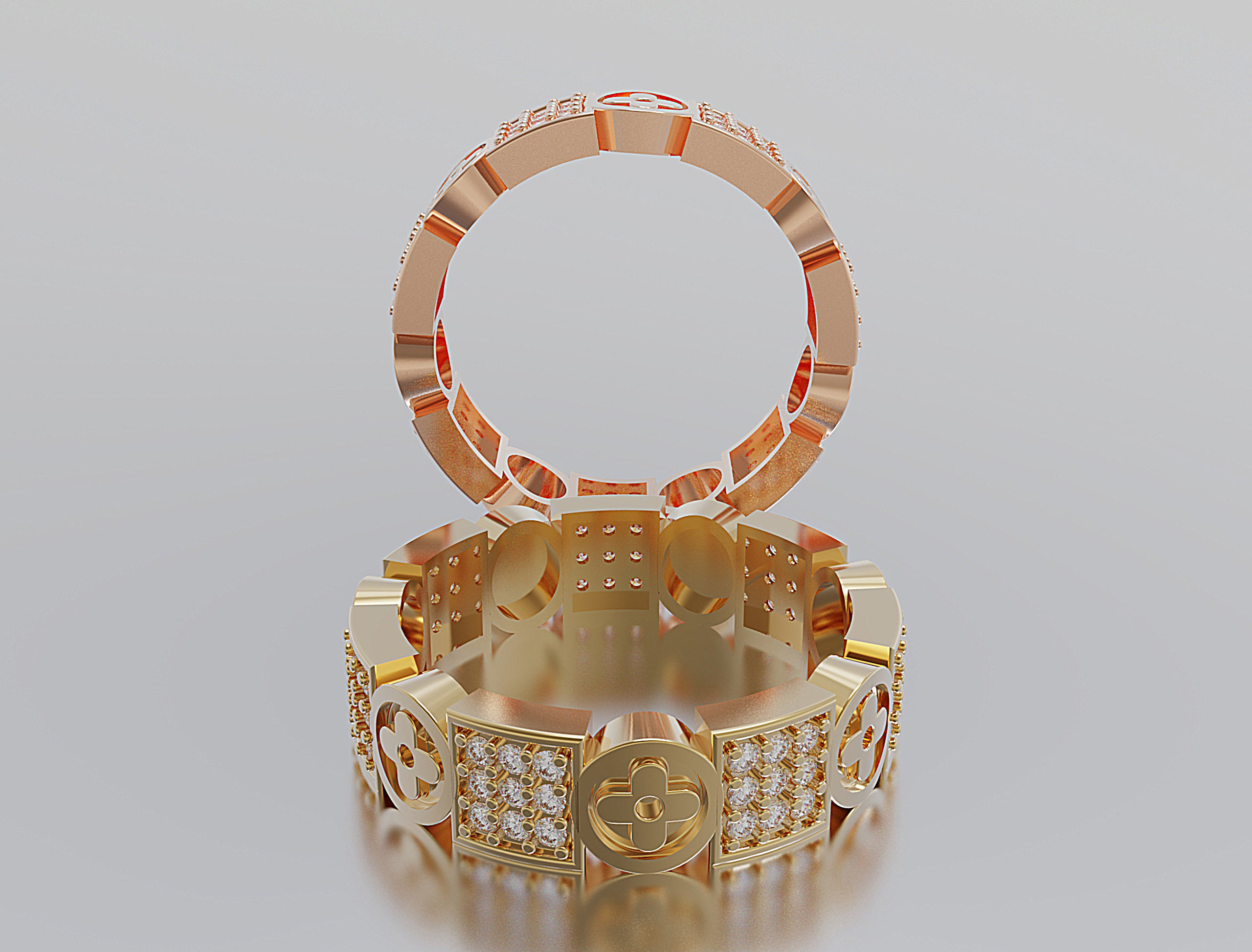 Women ring 3D print model_1