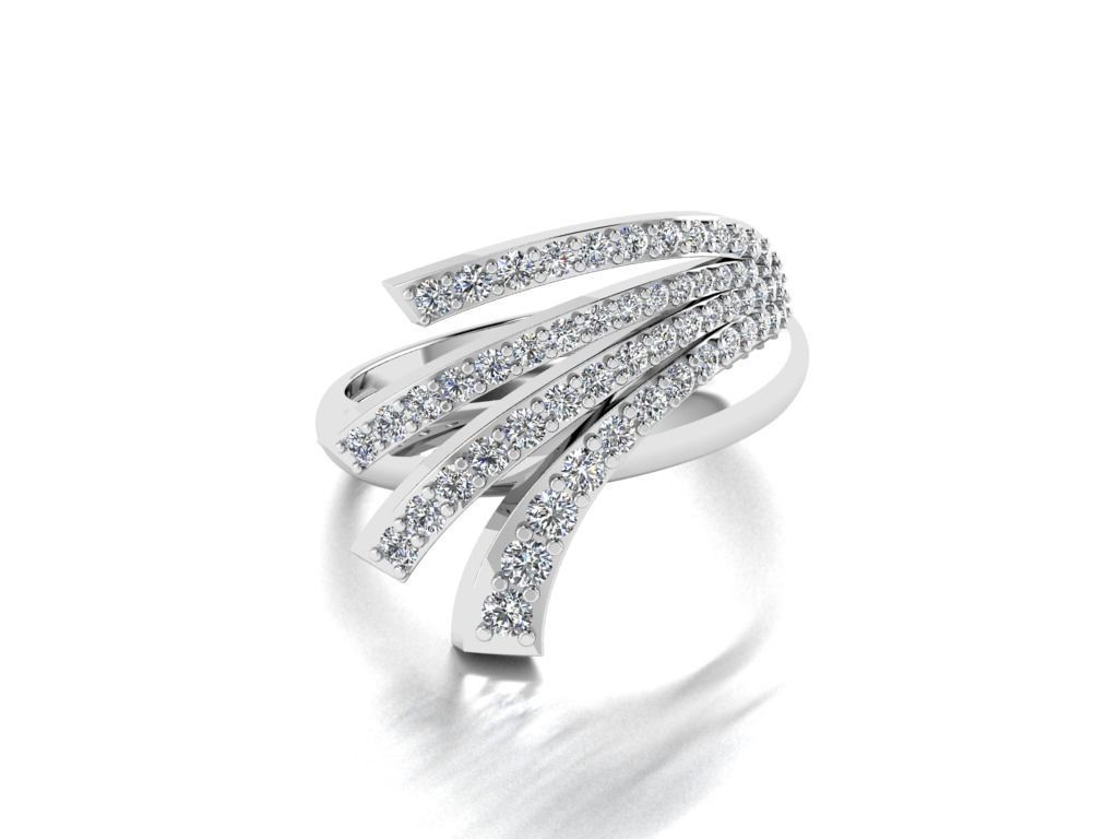 Diamond Jewelry Ring 3D print model_19
