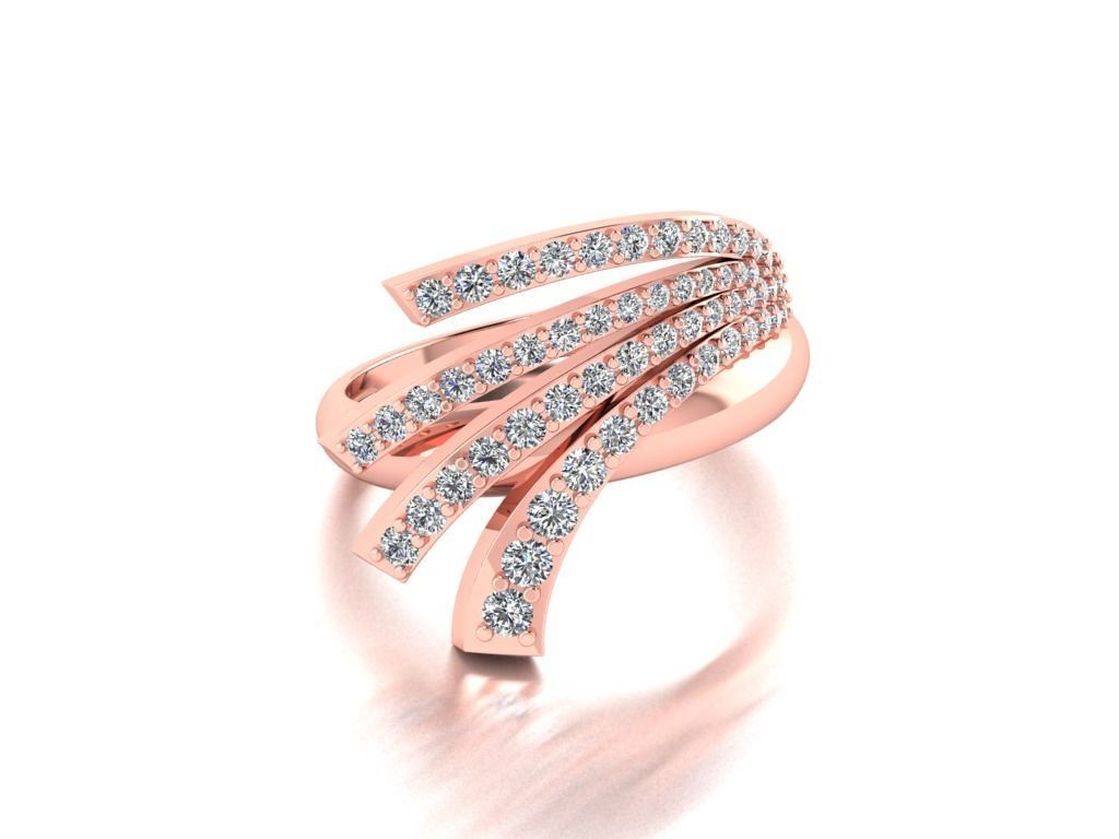 Diamond Jewelry Ring 3D print model_6