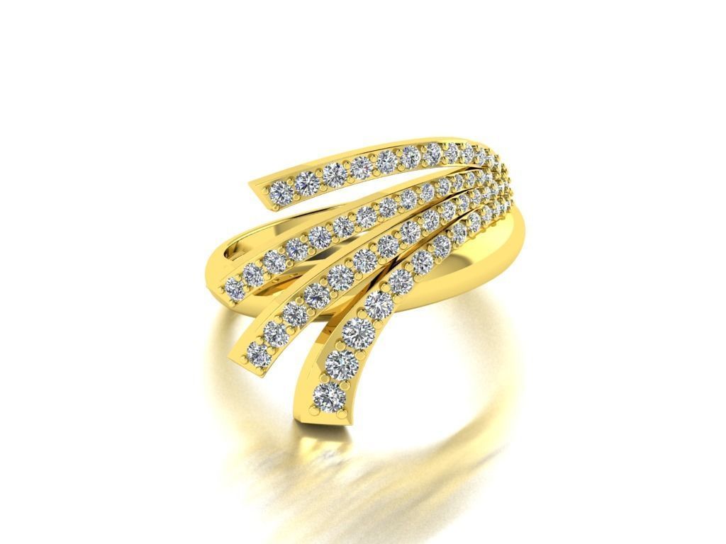 Diamond Jewelry Ring 3D print model_18