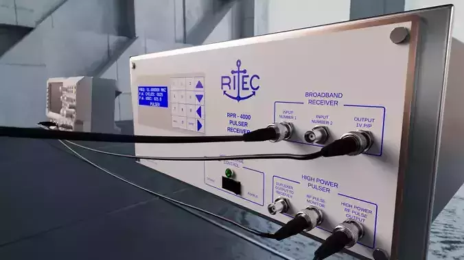 RPR-4000 High-Power Pulser and Receiver  3D model
