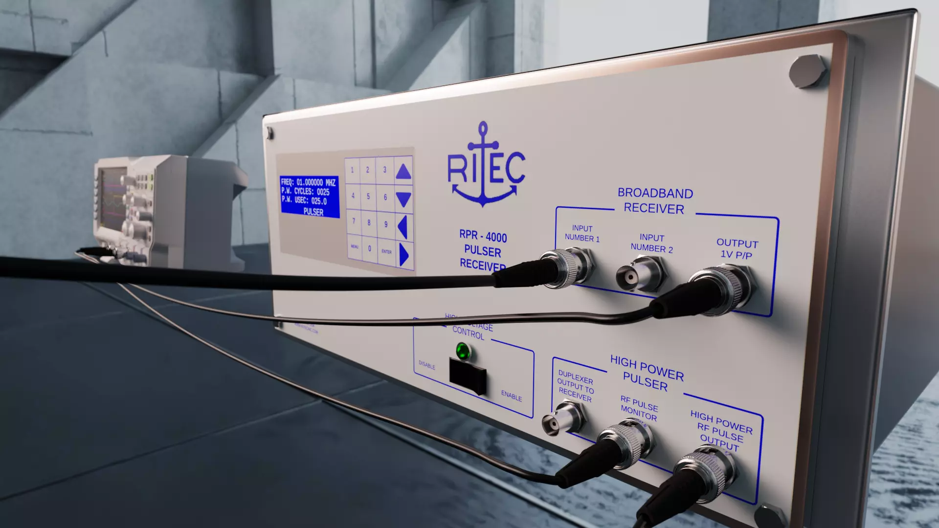 RPR-4000 High-Power Pulser and Receiver  3D model_0