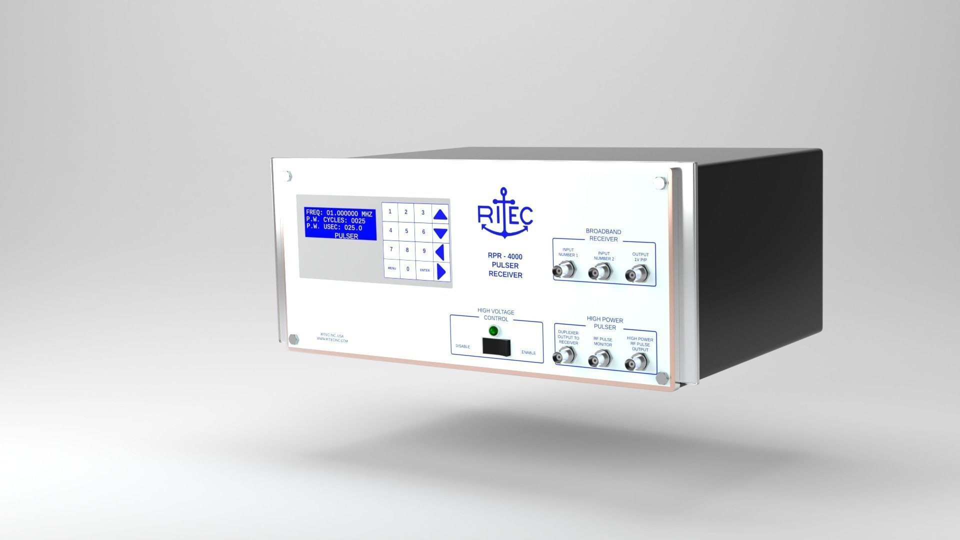 RPR-4000 High-Power Pulser and Receiver  3D model_2