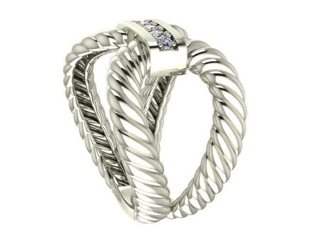 fashion ring 3D print model_1