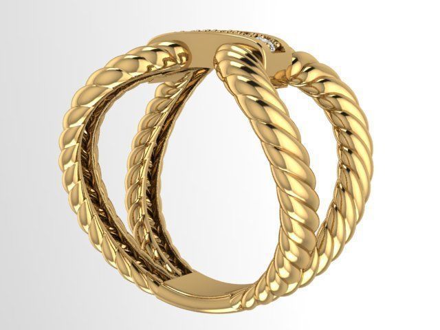 fashion ring 3D print model_6