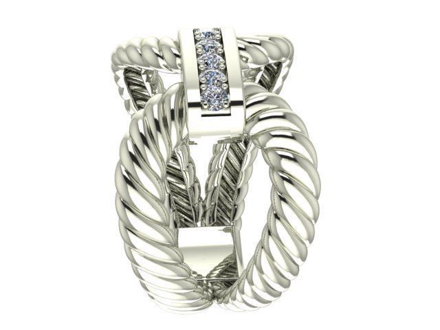 fashion ring 3D print model_8