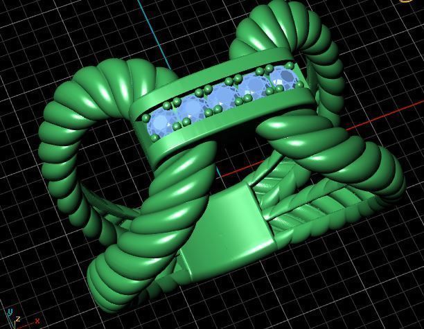 fashion ring 3D print model_11