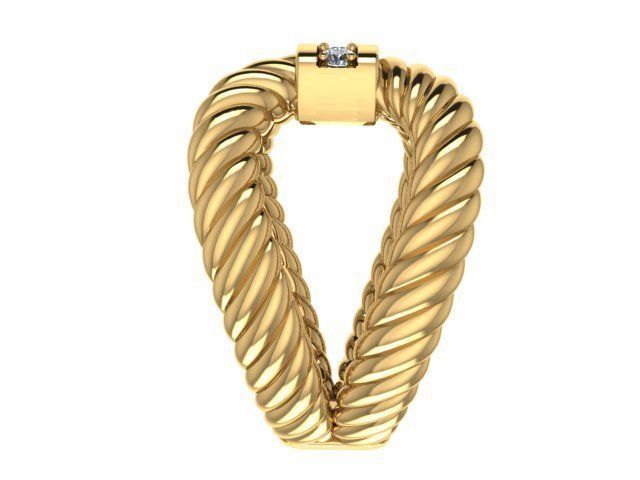 fashion ring 3D print model_7