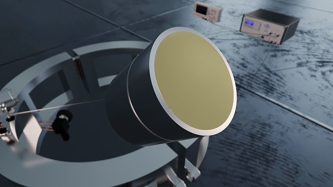 NCG50-D63 Air-Coupled Ultrasonic Transducer 3D model