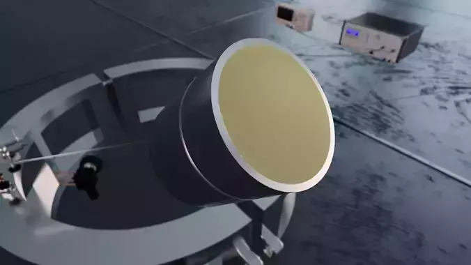 NCG50-D63 Air-Coupled Ultrasonic Transducer 3D model