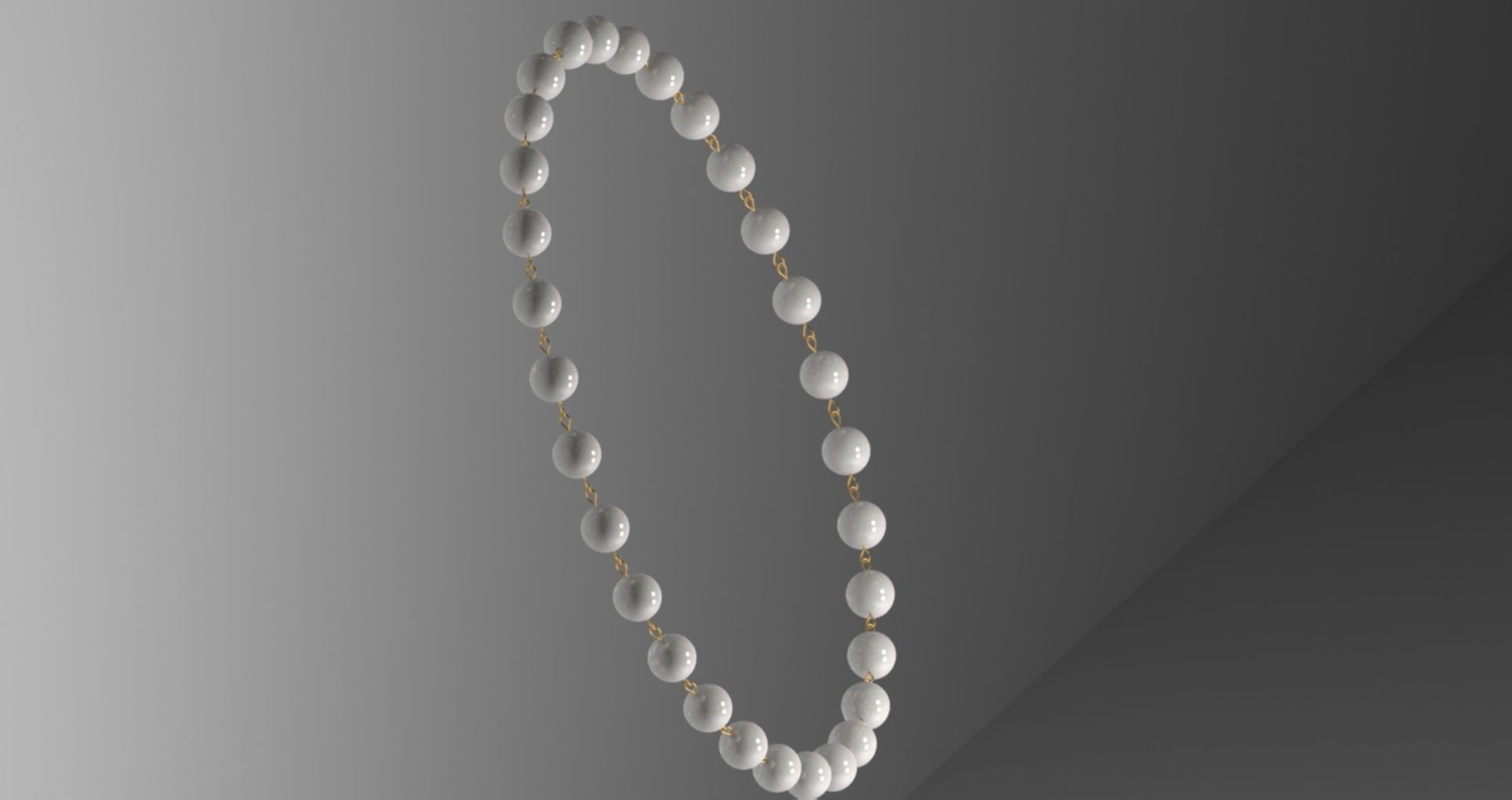 pearl bracelet 3D model_1