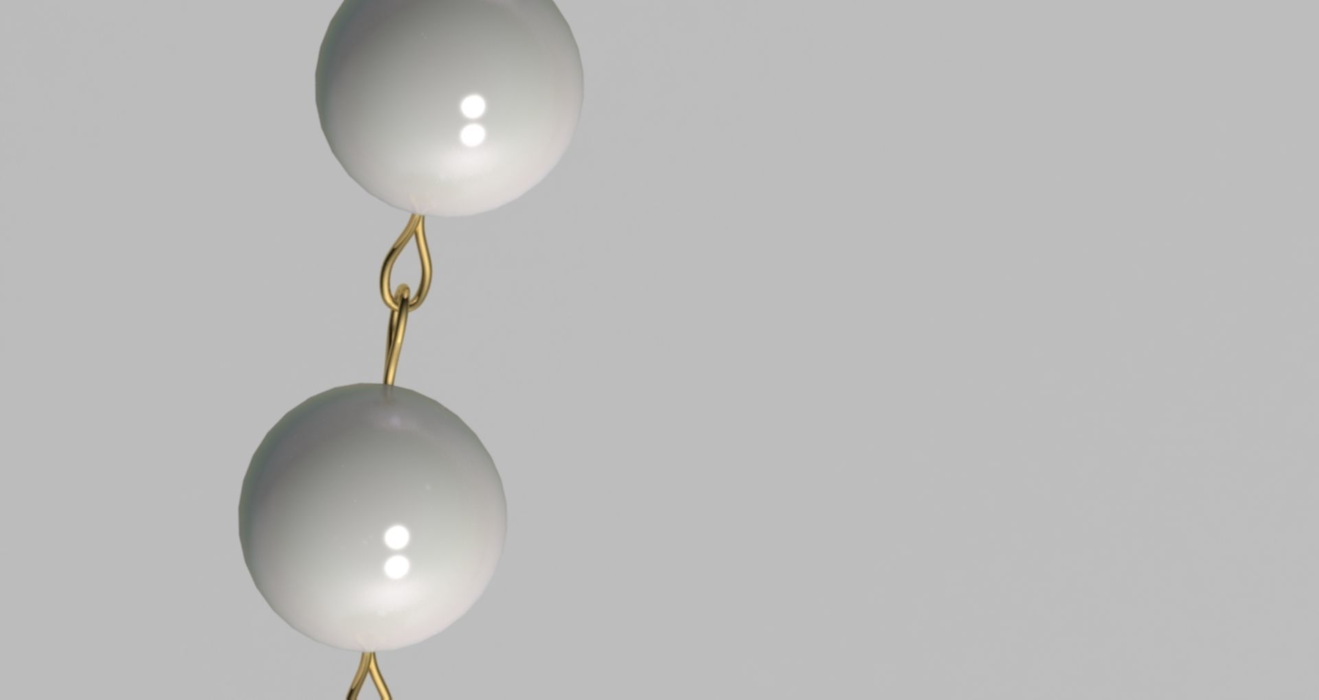 pearl bracelet 3D model_2