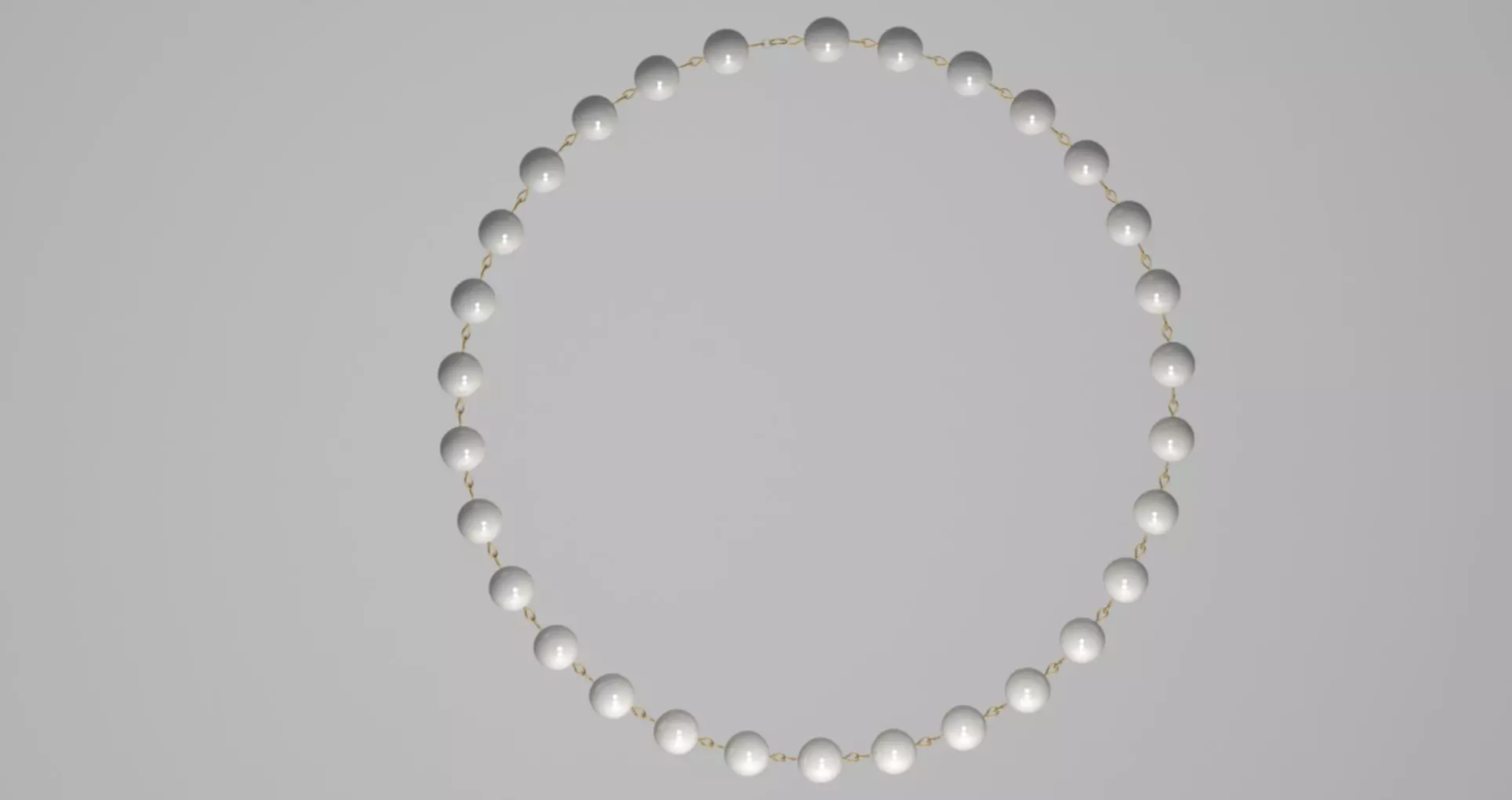 pearl bracelet 3D model_0