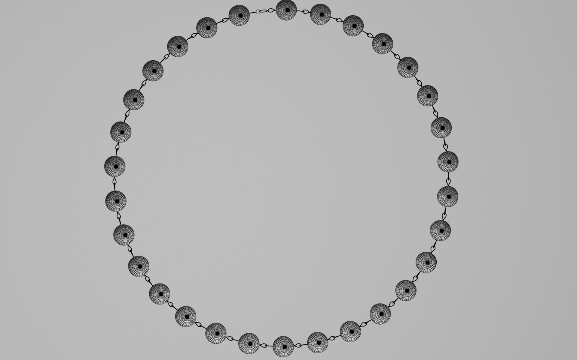 pearl bracelet 3D model_4