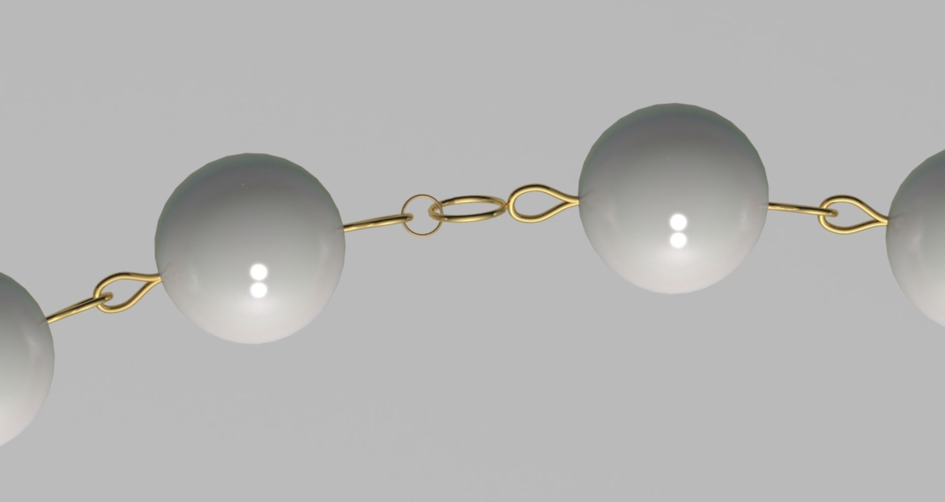 pearl bracelet 3D model_3