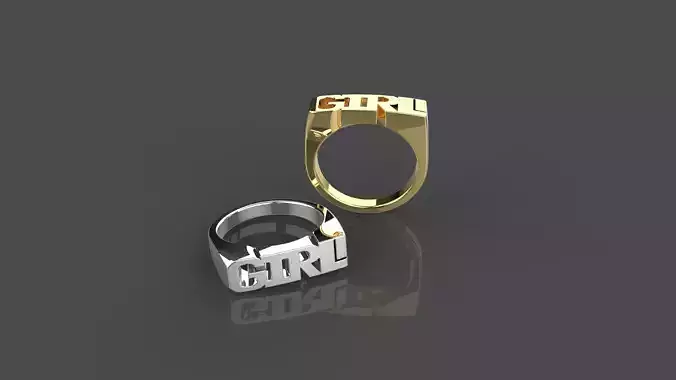 3D Print Women ring design