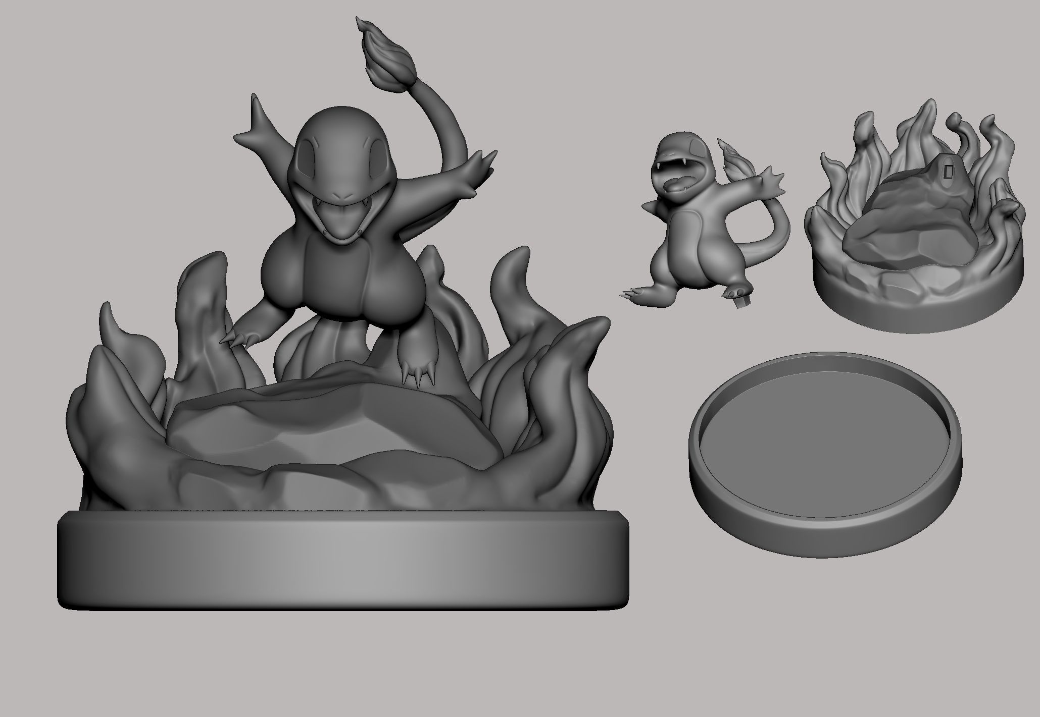 Pokemon Charmander 3D print model_1