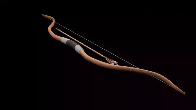 Recurve Bow Free 3D model