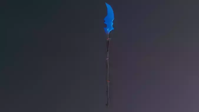 Crystal Glaive Free low-poly 3D model
