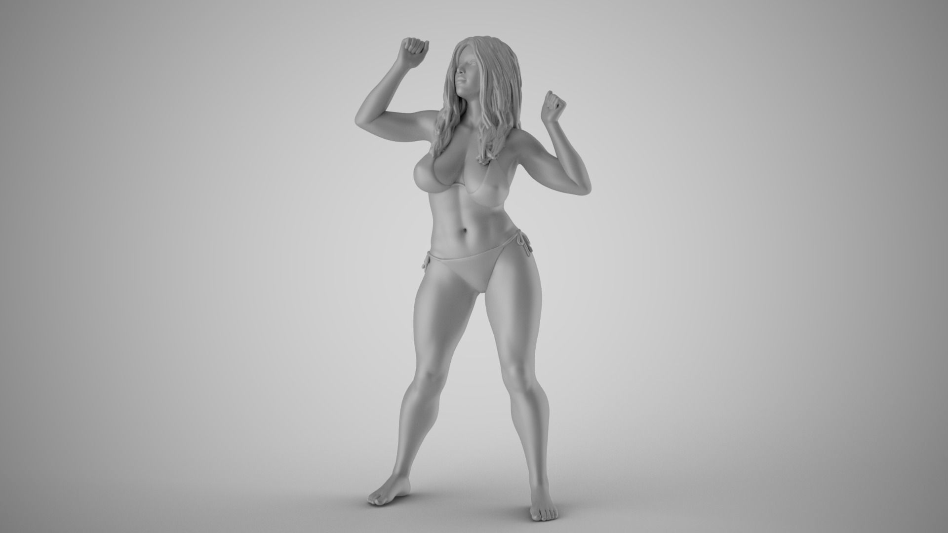 Unchained Woman 5 3D print model_2