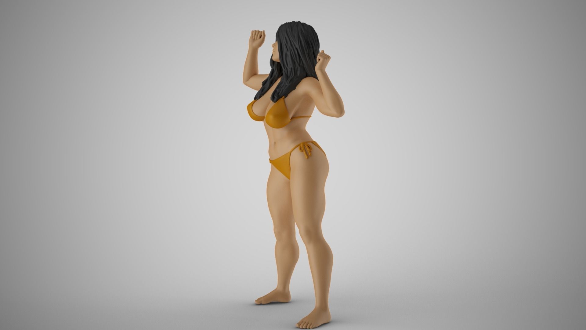 Unchained Woman 5 3D print model_10