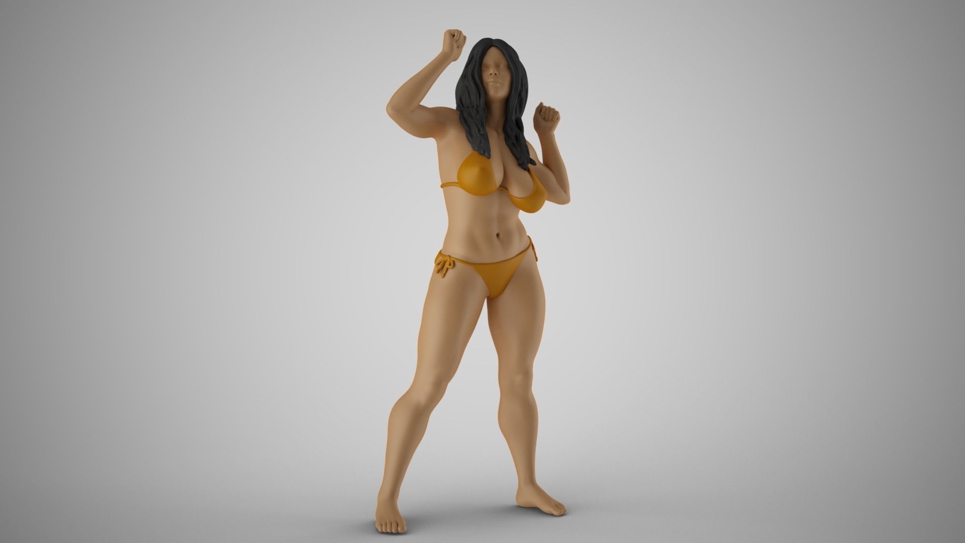 Unchained Woman 5 3D print model_4