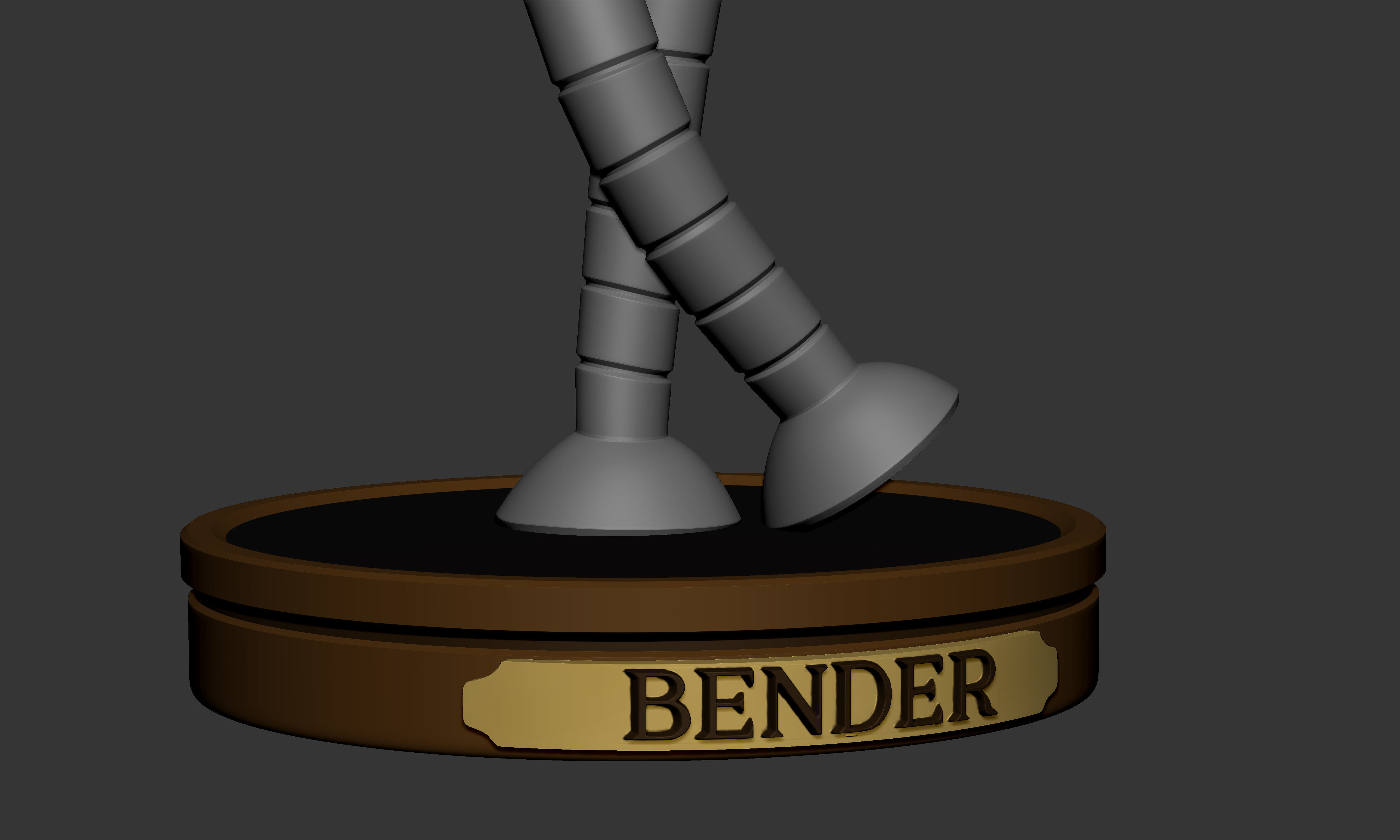 Bender Statue Futurama 3D print model_11