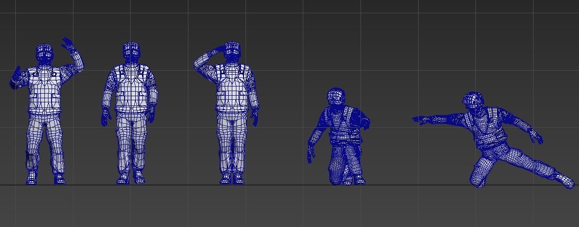 72 scale stl model carrier deck ground crew 3D print model_1