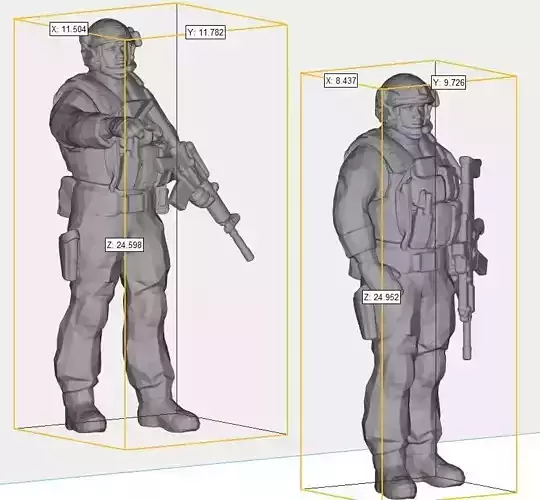 US soldier  3D print model