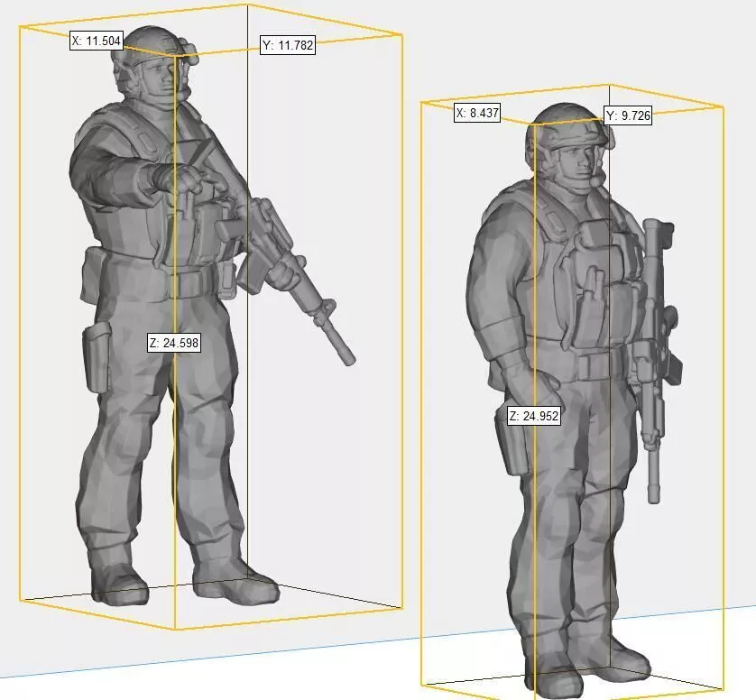 US soldier 3D print model