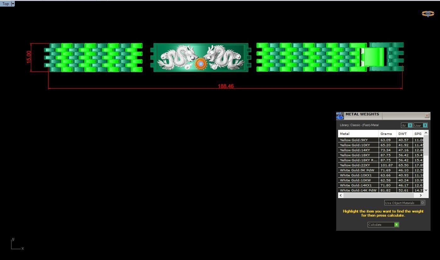 Dragon bracelet - Chain bracelets - Watch strap bracelets 3D print model_9