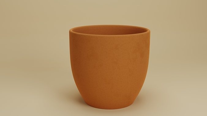 Clay Pot 2 Free 3D model