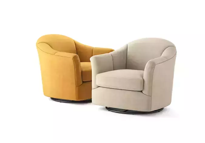 Gabriel Swivel Glider Havertys Furniture 3D model