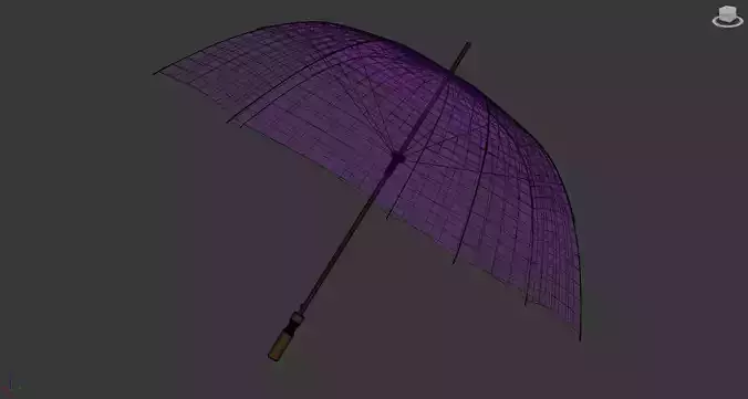 Umbrella Low-poly 3D model