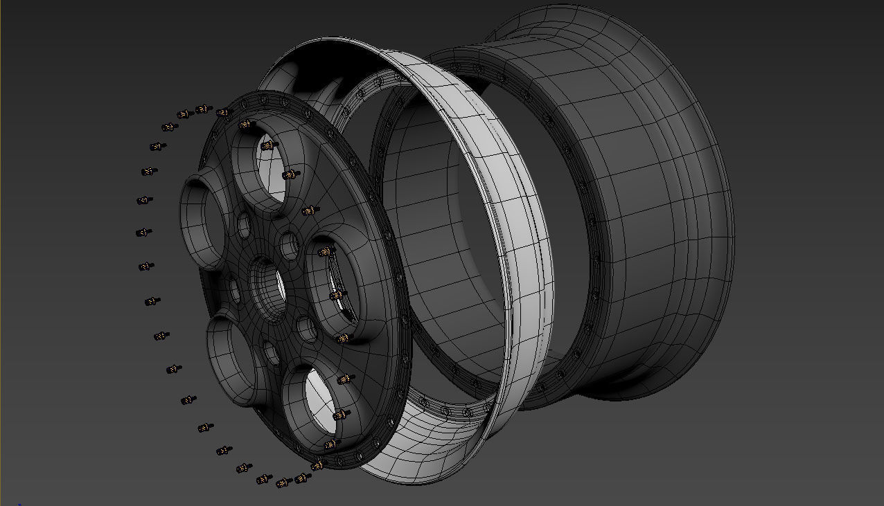 Autostrada Monza Custom wheel 3D model_16
