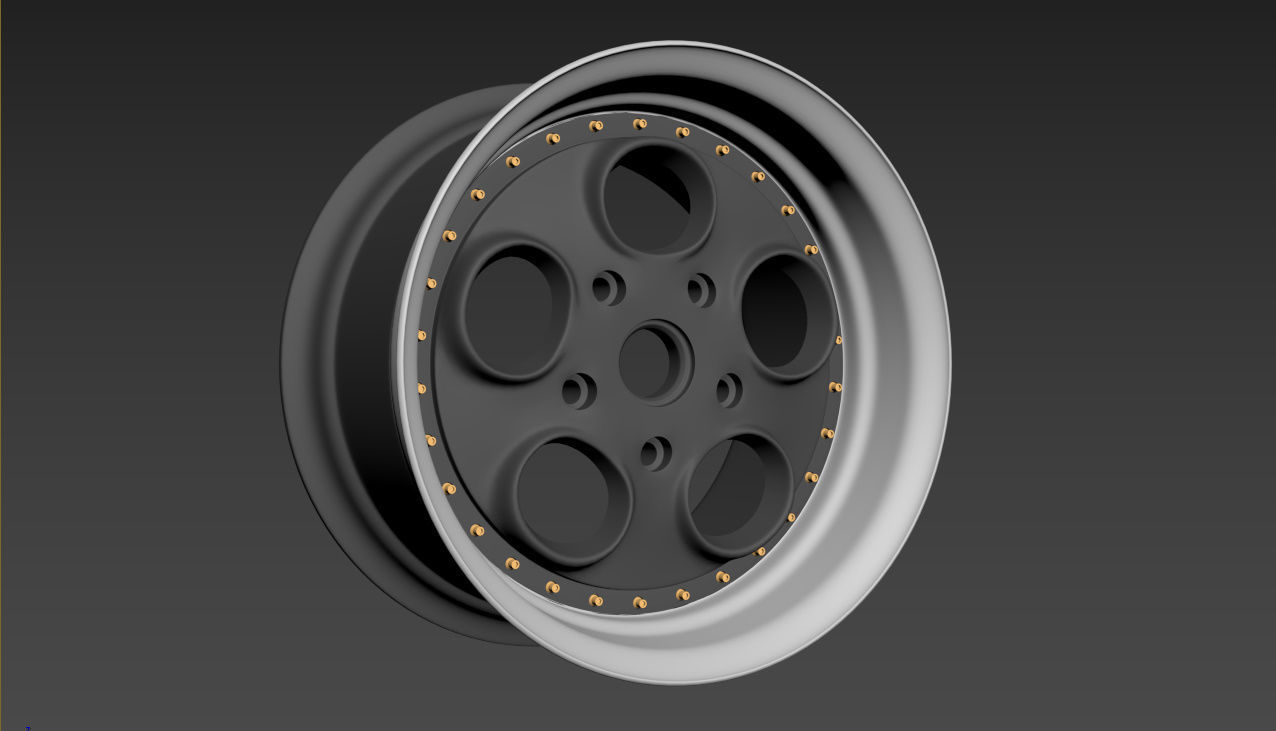 Autostrada Monza Custom wheel 3D model_7