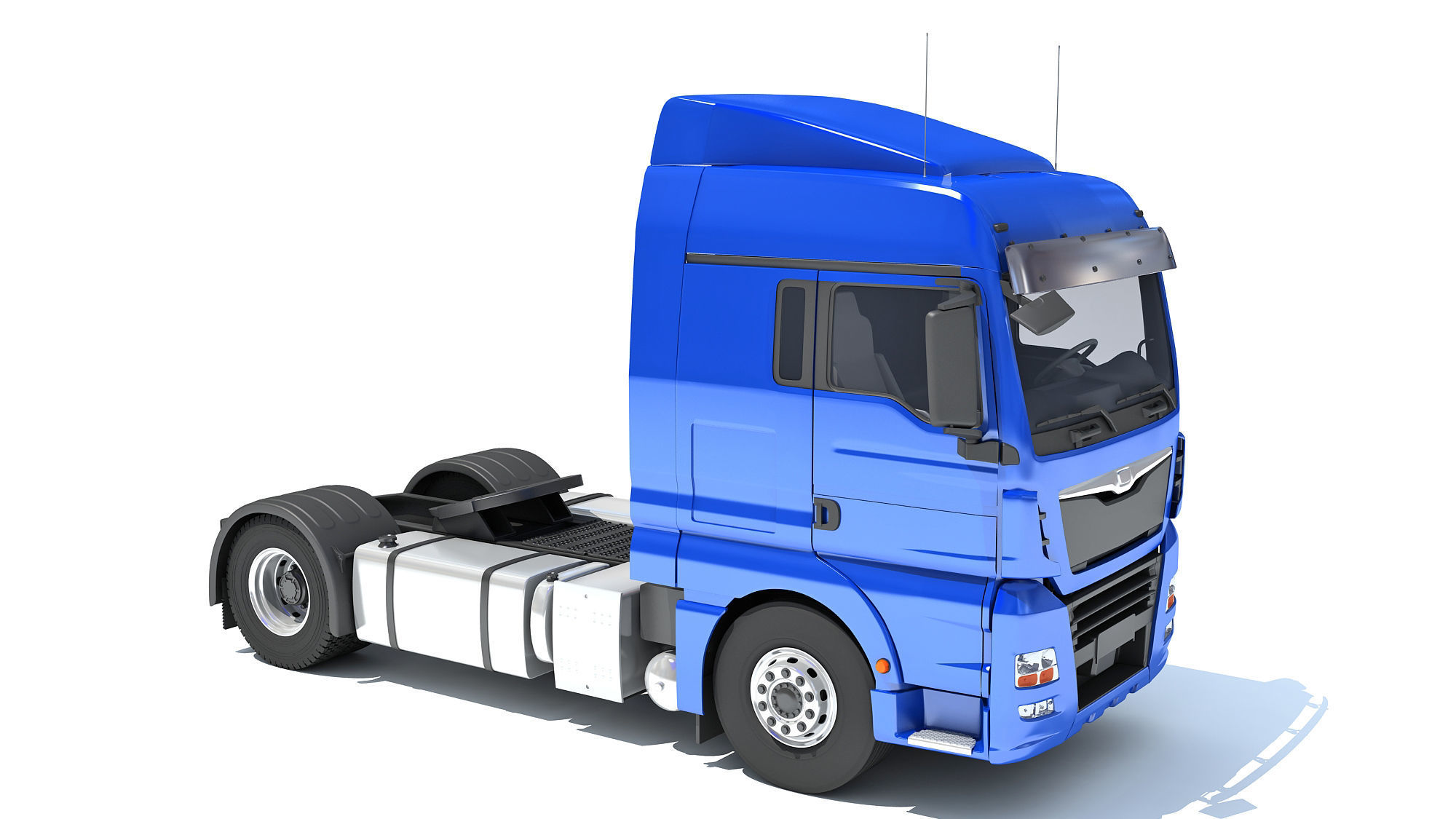 Generic Semi Truck 3D model_7