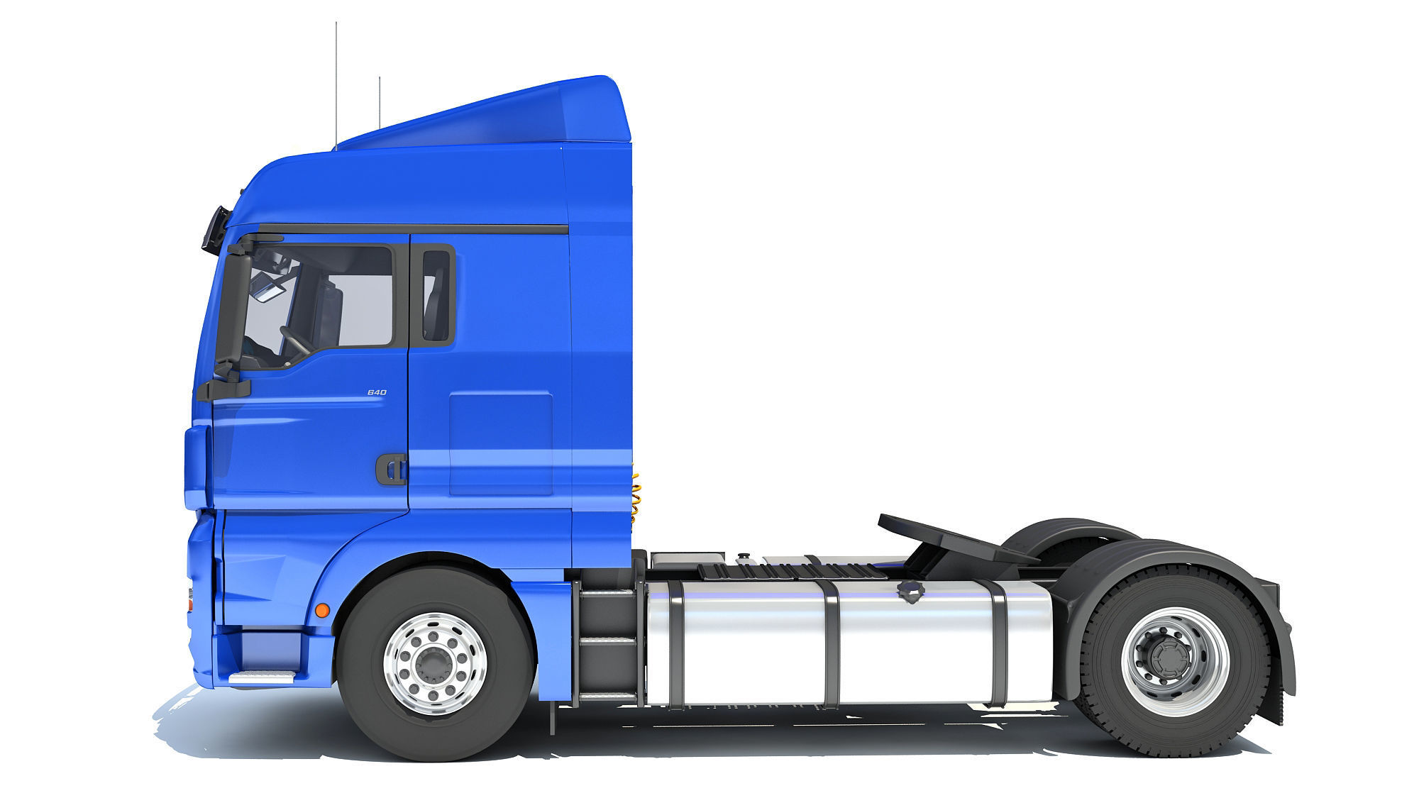 Generic Semi Truck 3D model_1