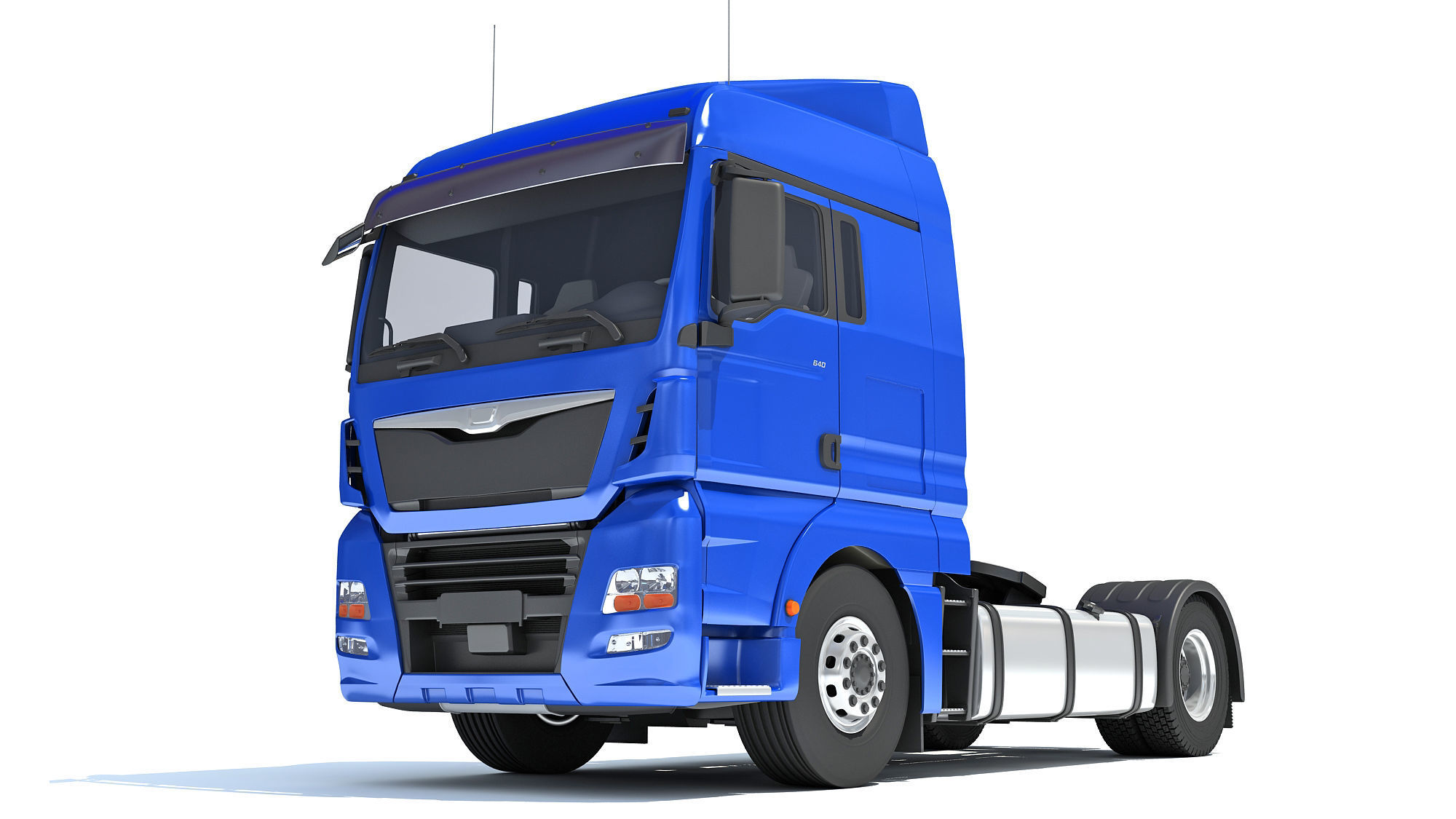 Generic Semi Truck 3D model_11