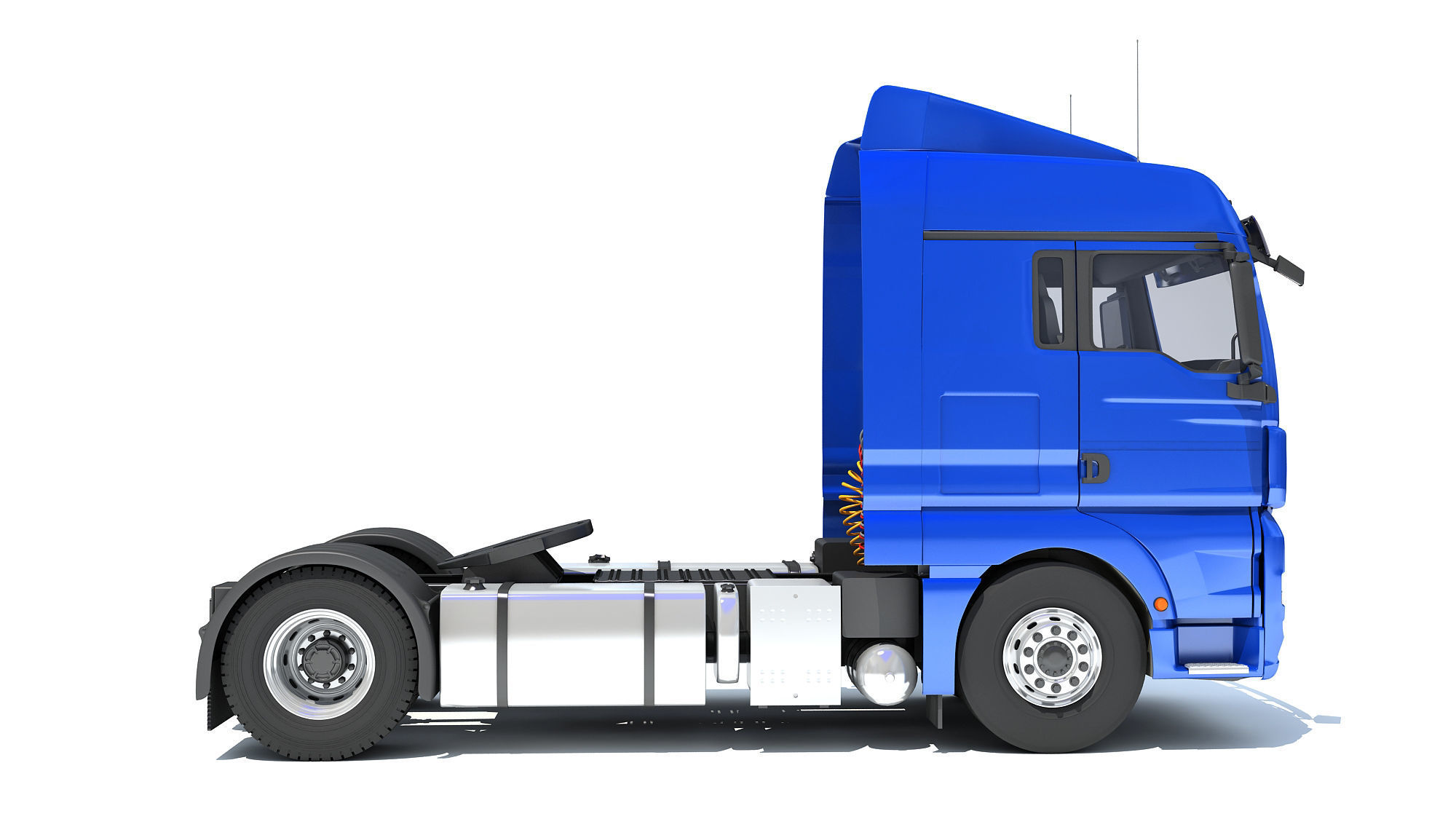 Generic Semi Truck 3D model_5