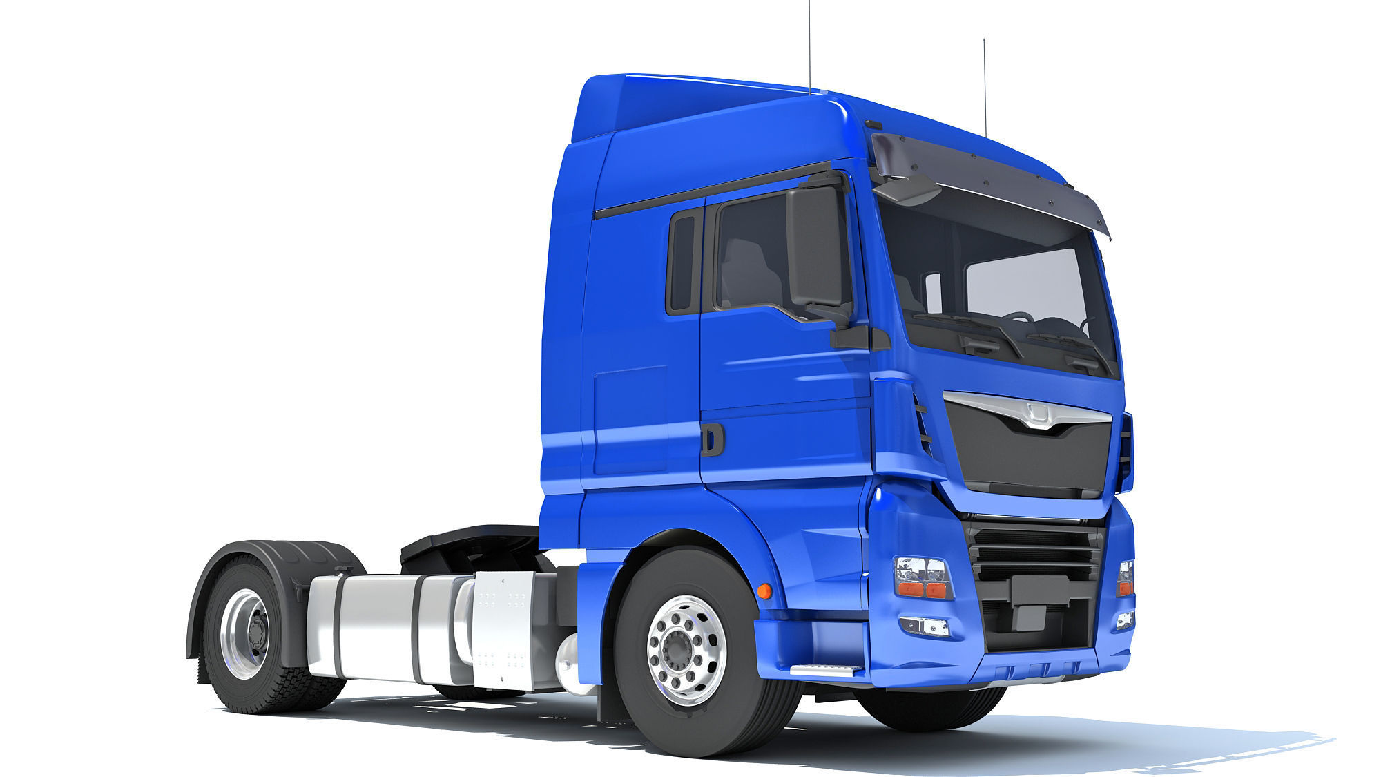 Generic Semi Truck 3D model_8