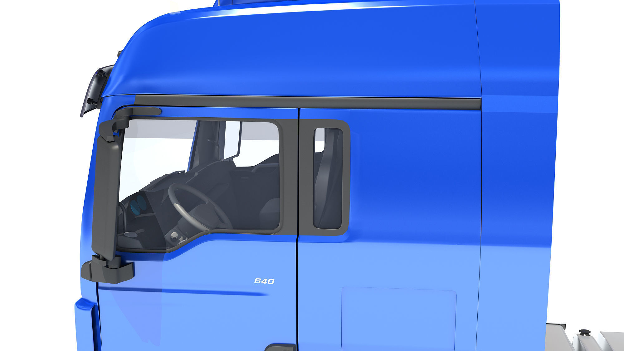 Generic Semi Truck 3D model_13
