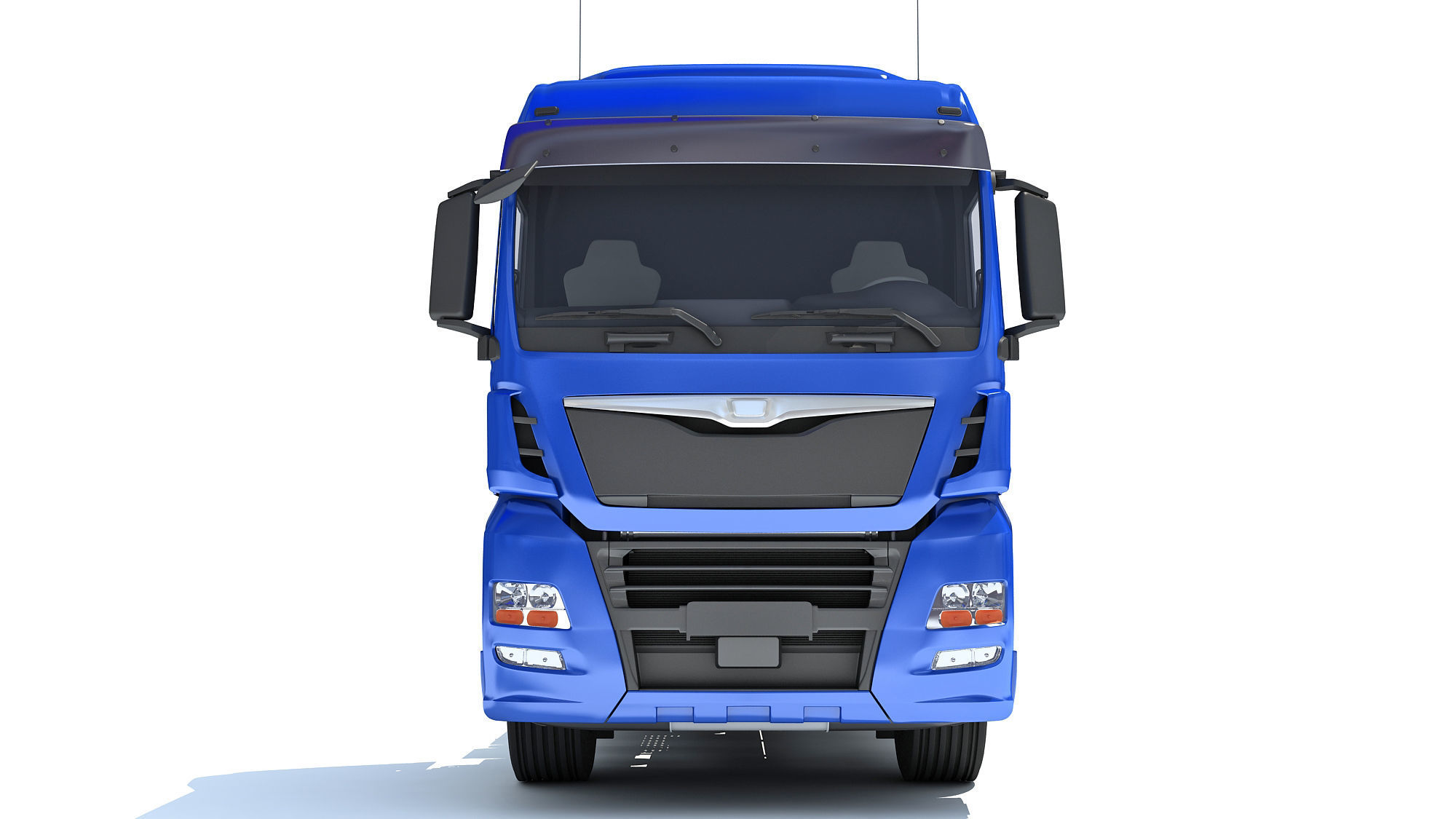 Generic Semi Truck 3D model_9