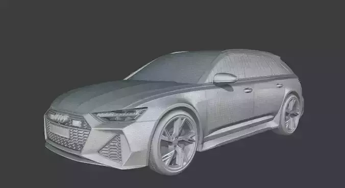 Audi RS6 Avant High detailed 3D model
