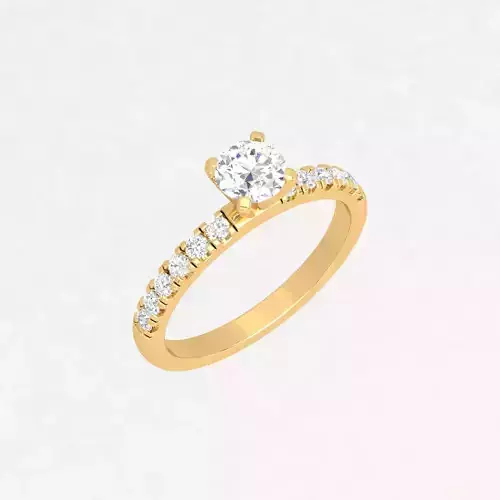Classic Engagement Ring for Women 3D Print Model STL 3dm