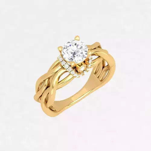 6MM Womens Diamond Ring 3dm Printable Model STL Render Detail