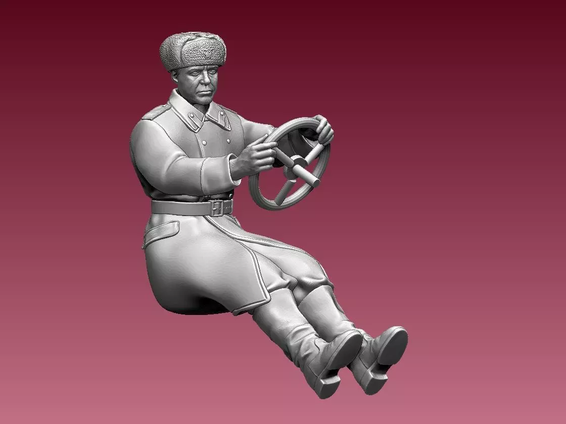 chauffeur ussr ww2 3D print model_0
