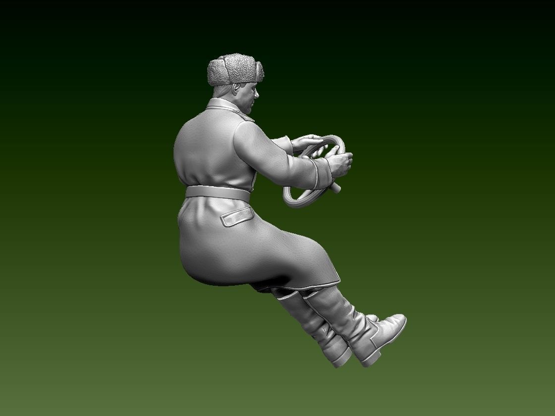 chauffeur ussr ww2 3D print model_32